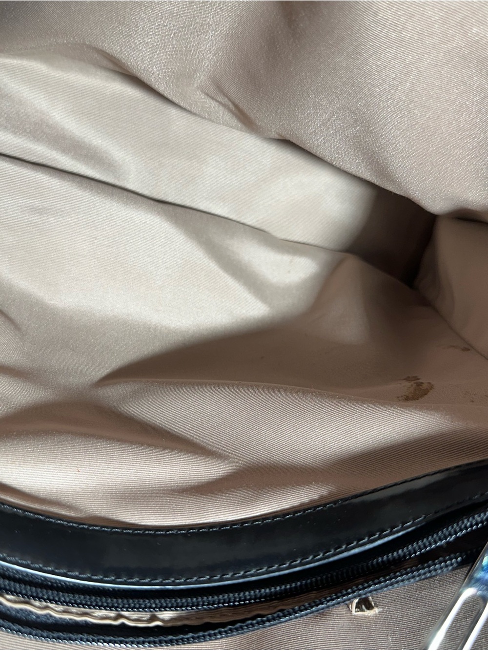 Burberry Beige Large Nova Check Tote with Black Trim and Red Accents - Picture 7 of 9